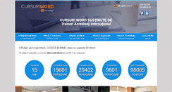 Desktop Screenshot of cursuri-word.ro